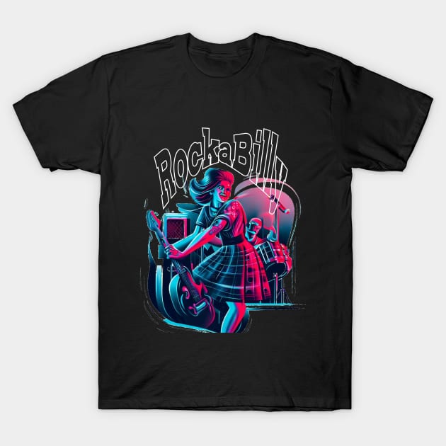 Rockabilly T-Shirt by MckinleyArt